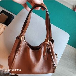 Coach Lori Brass Canyone Leather Purse